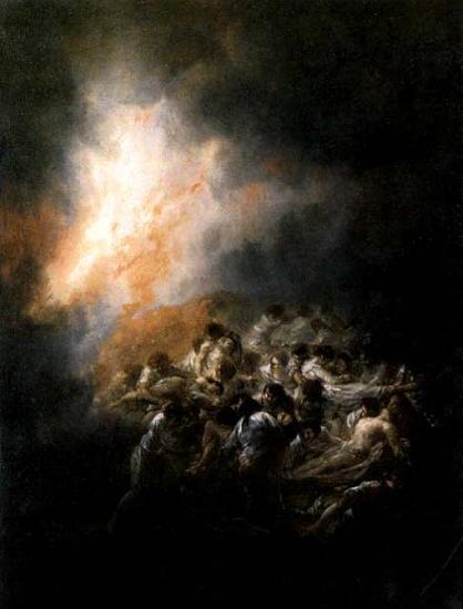 Francisco de goya y Lucientes Fire at Night Germany oil painting art